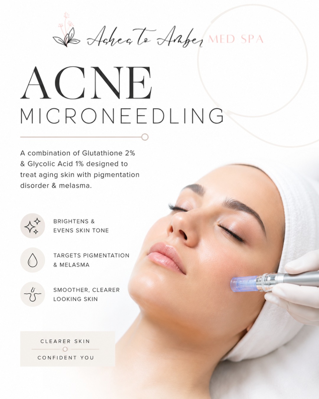 microneedling with glutathione Ashes STRENGTH:Premier Home - DSIF 40-50s+ Age