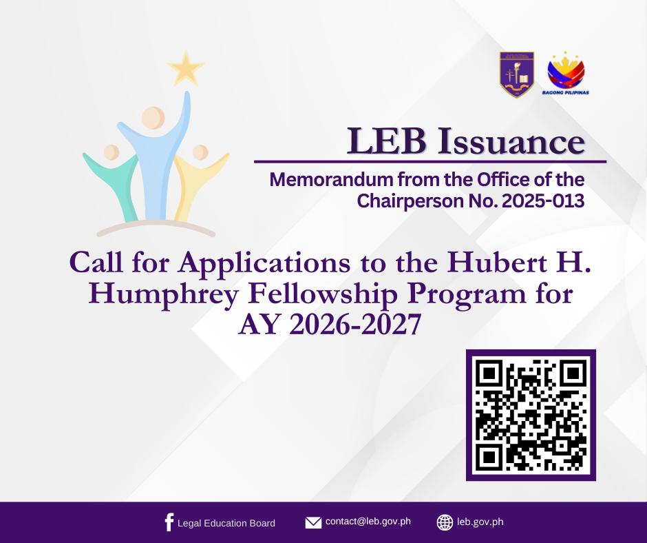 Legal - NEW ISSUANCE: The Legal Education Board (LEB) has issued ...
