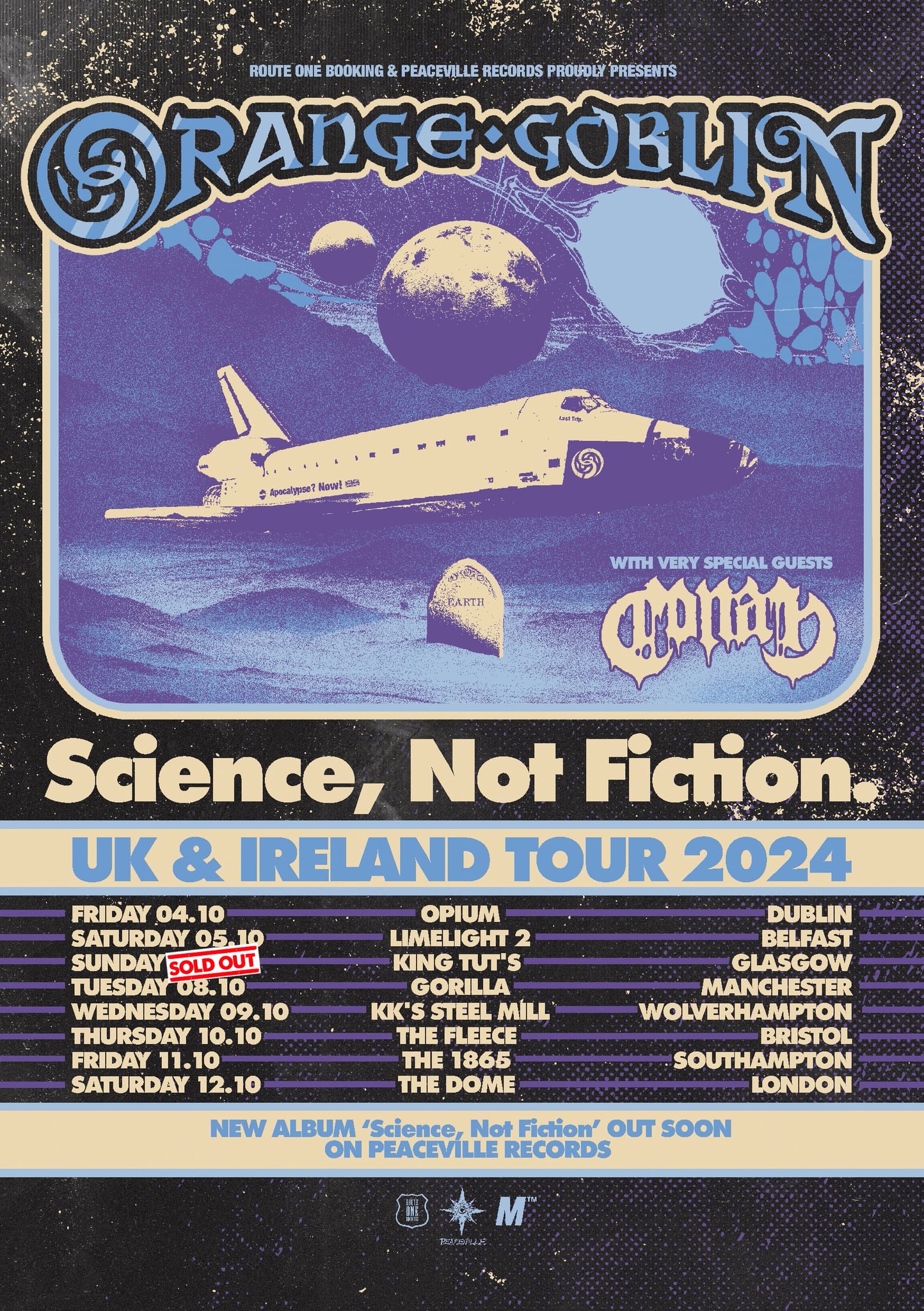 ORANGE GOBLIN 'SCIENCE, NOT FICTION' UK & IRELAND TOUR FOR OCTOBER
