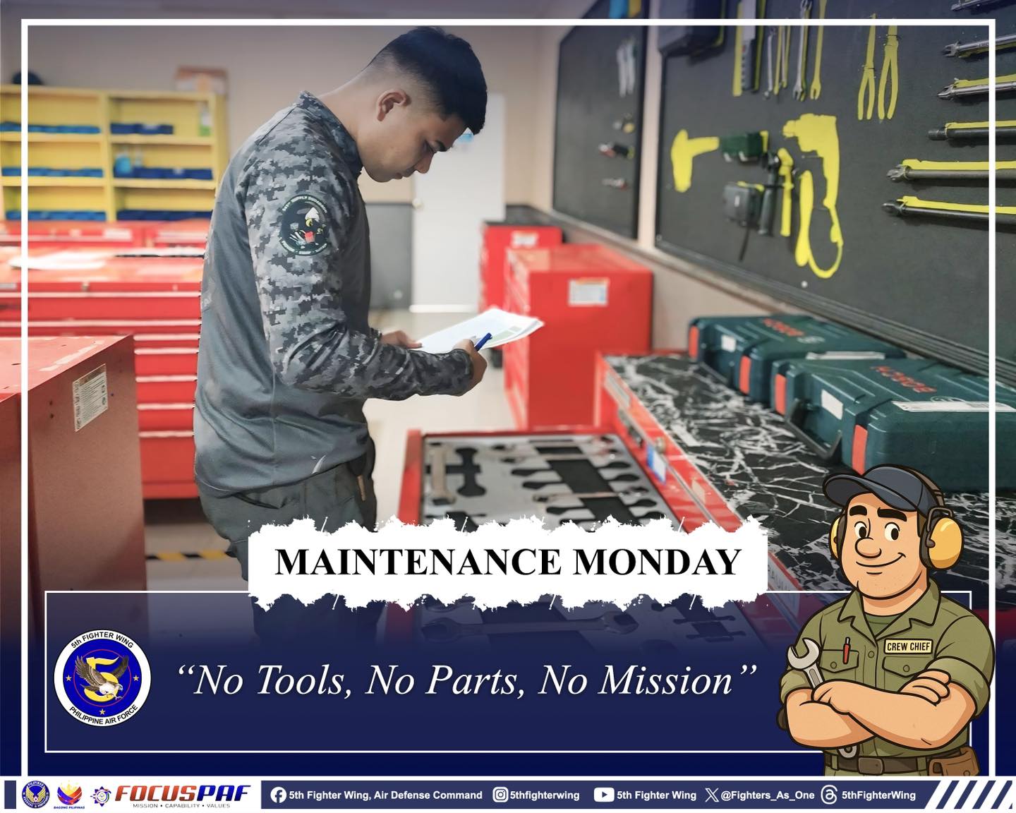 📦🔧 MAINTENANCE MONDAY: No tools, no... - 5th Fighter Wing | Facebook