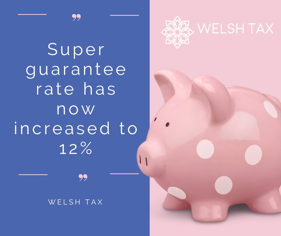 Welsh - Super Update: SG Rate Now 12% From 1 July 2025, the ...