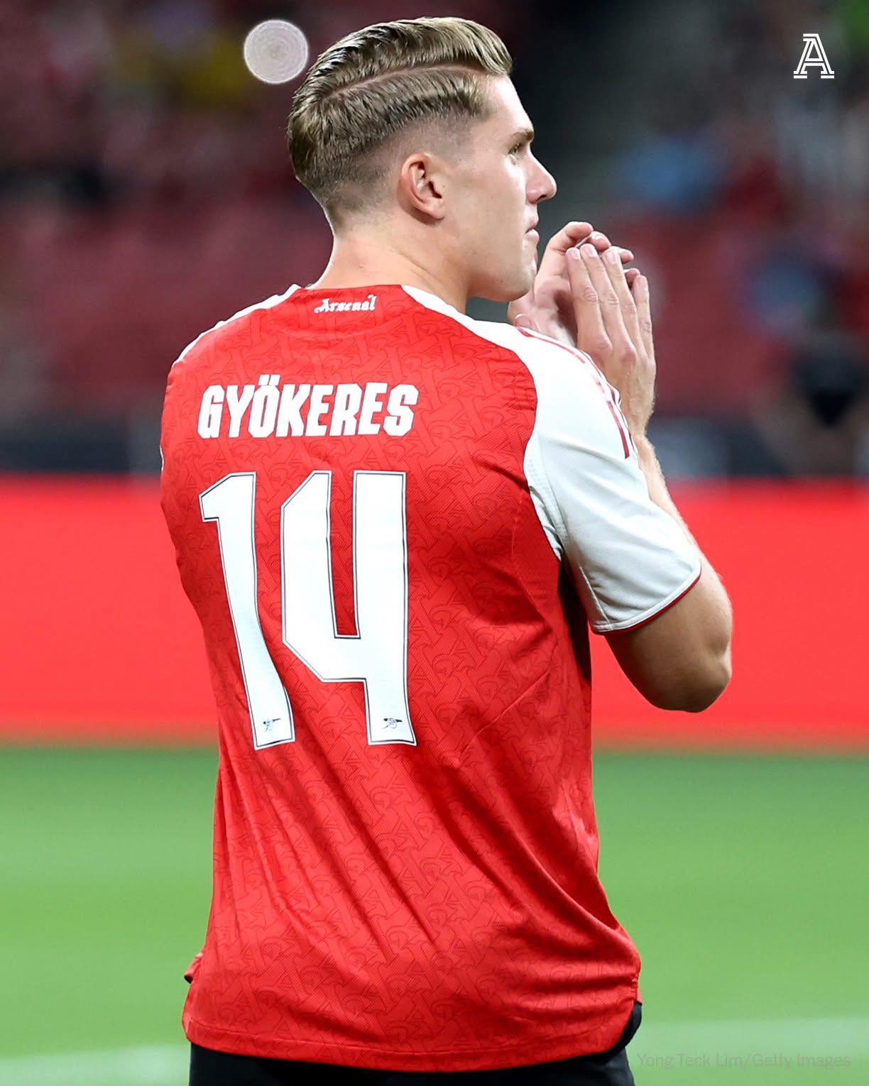 Shirt sales for Viktor Gyokeres #14 have broken the Arsenal's club