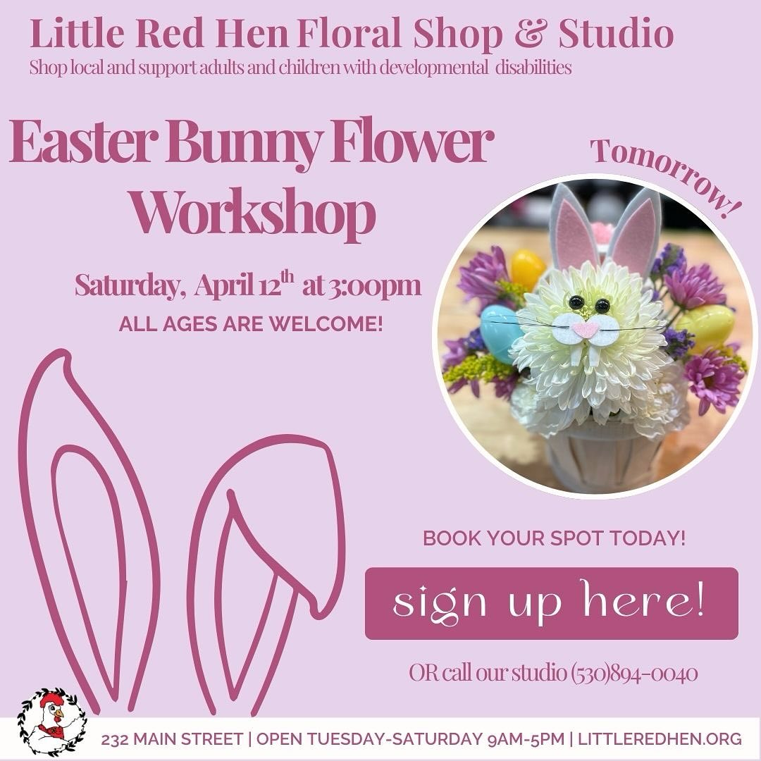 Little - 🐰 Easter Bunny Arrangement Workshop 🐰 Spring has officially ...