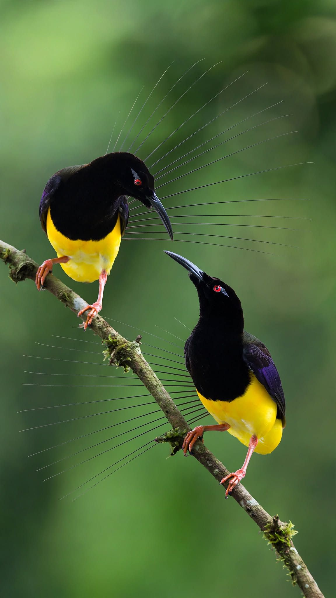 The selected region shows a male Twelve-wired bird-of-paradise