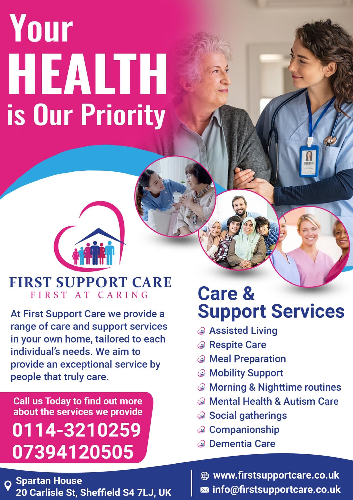 First Support Homecare | Sheffield
