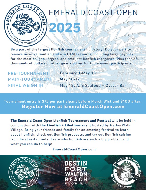 The Emerald Coast Open is just around... - FWC Reef Rangers | Facebook