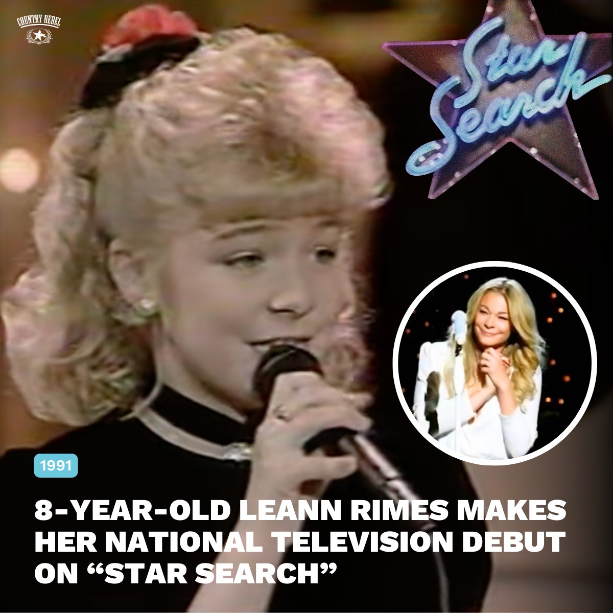 LeAnn Rimes was only 8 years old when she made her television 