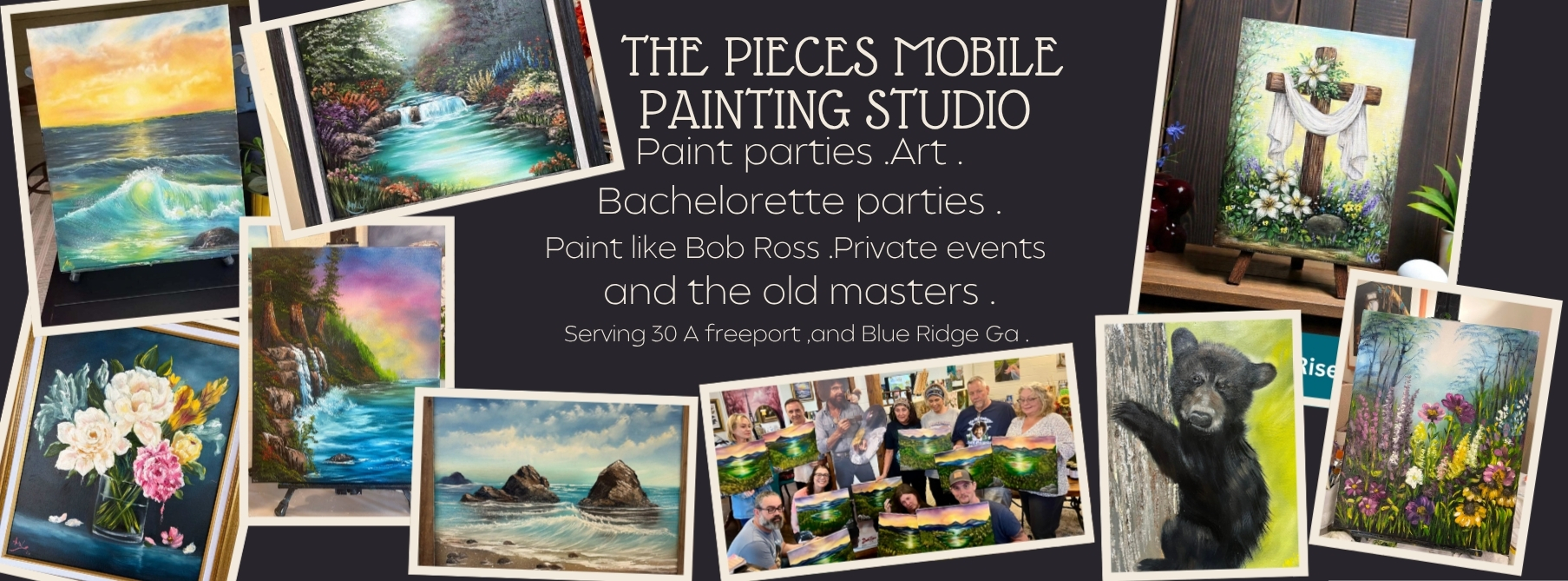 The Pieces Mobile painting studio 30A Blue ridge | Blairsville GA
