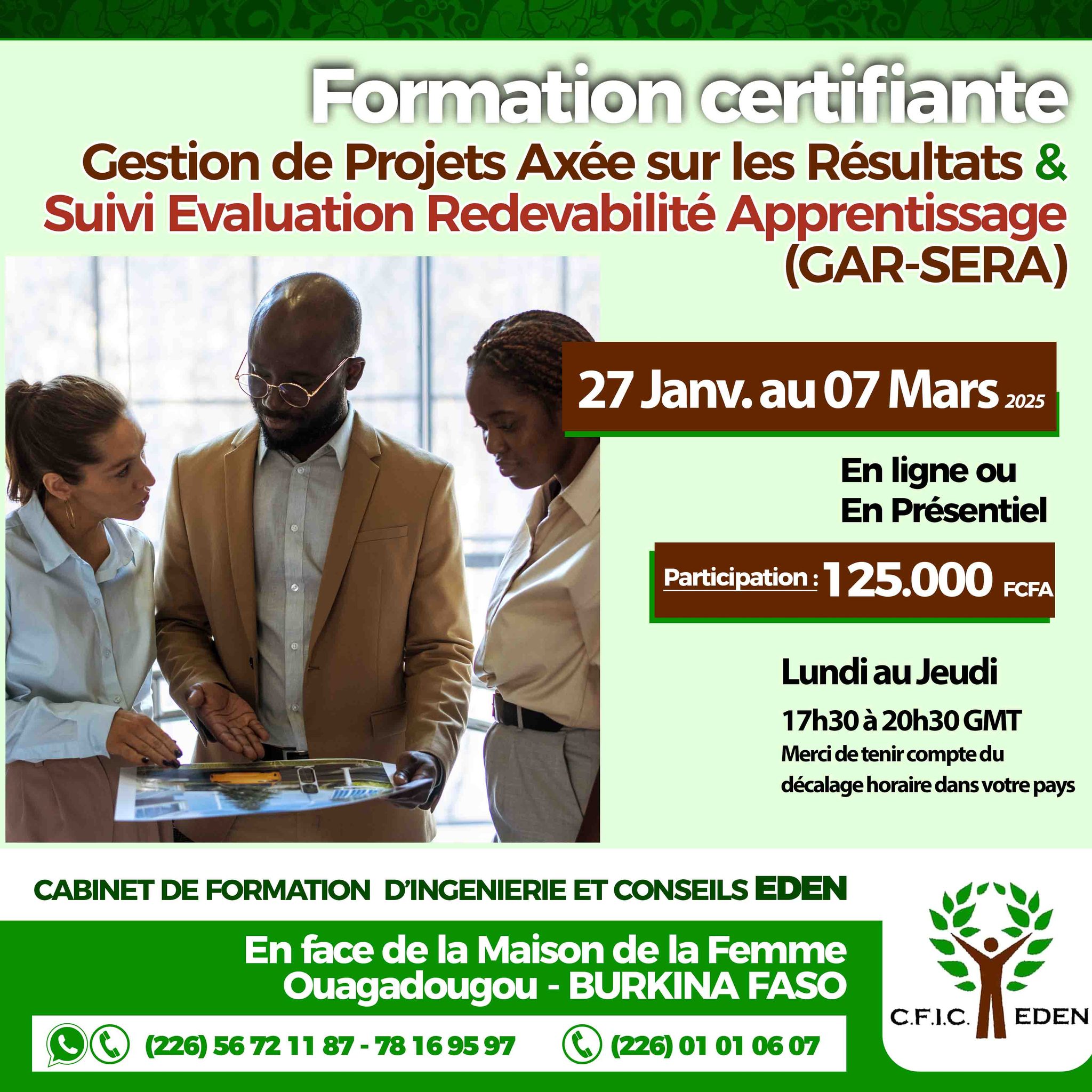 CFIC EDEN - Ce programme de formation a été conçu pour...