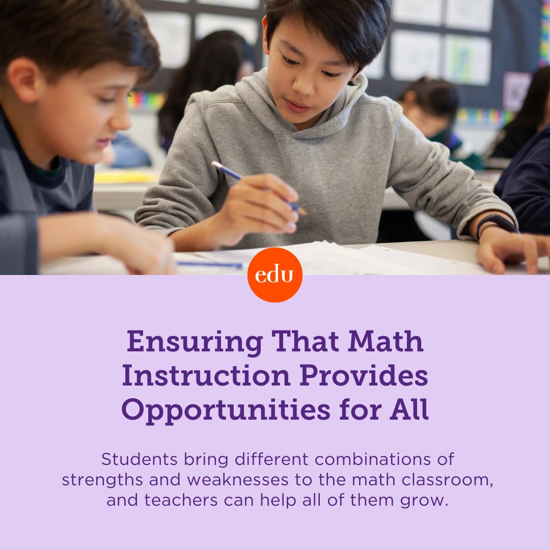 Edutopia - Make your math instruction accessible,... | Facebook