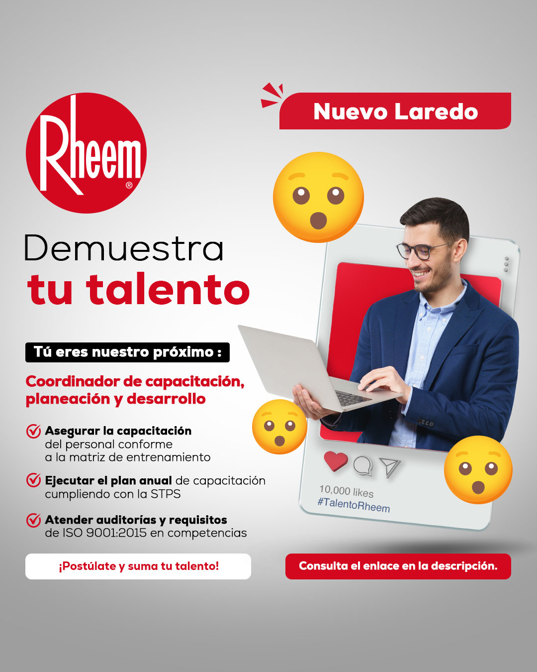 Rheem - ¡Únete a nuestro equipo como Coordinador de capacitación ...
