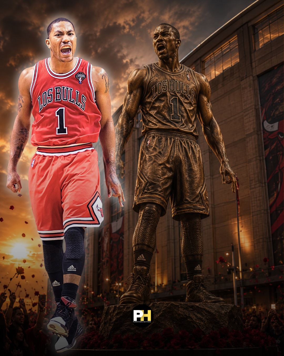 Stacey King honors Derrick Rose. 2025. I literally couldn't