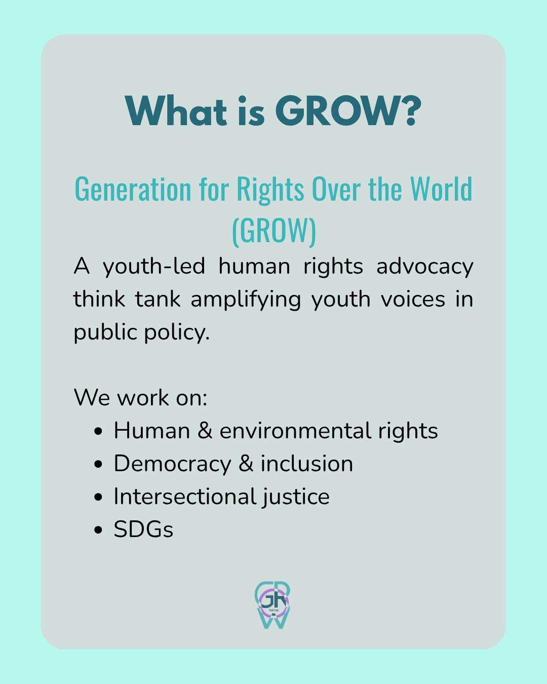 Generations for Rights Over the World - GROW