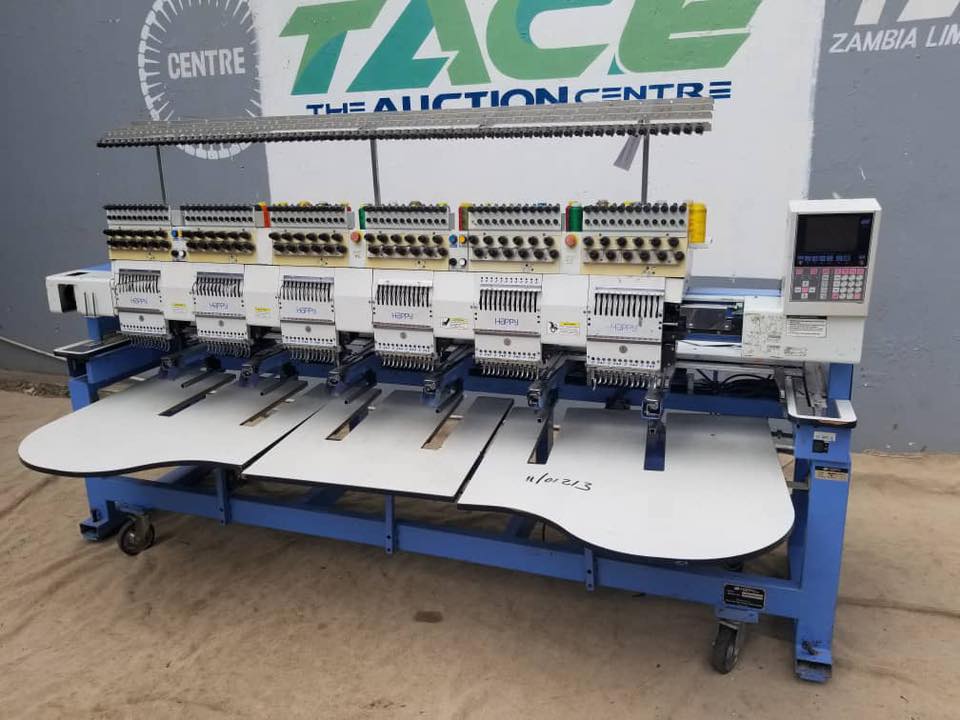 HAPPY HCG-120645TTC 6 HEAD - EMBROIDERY MACHINE 🔴SATURDAY AUCTION