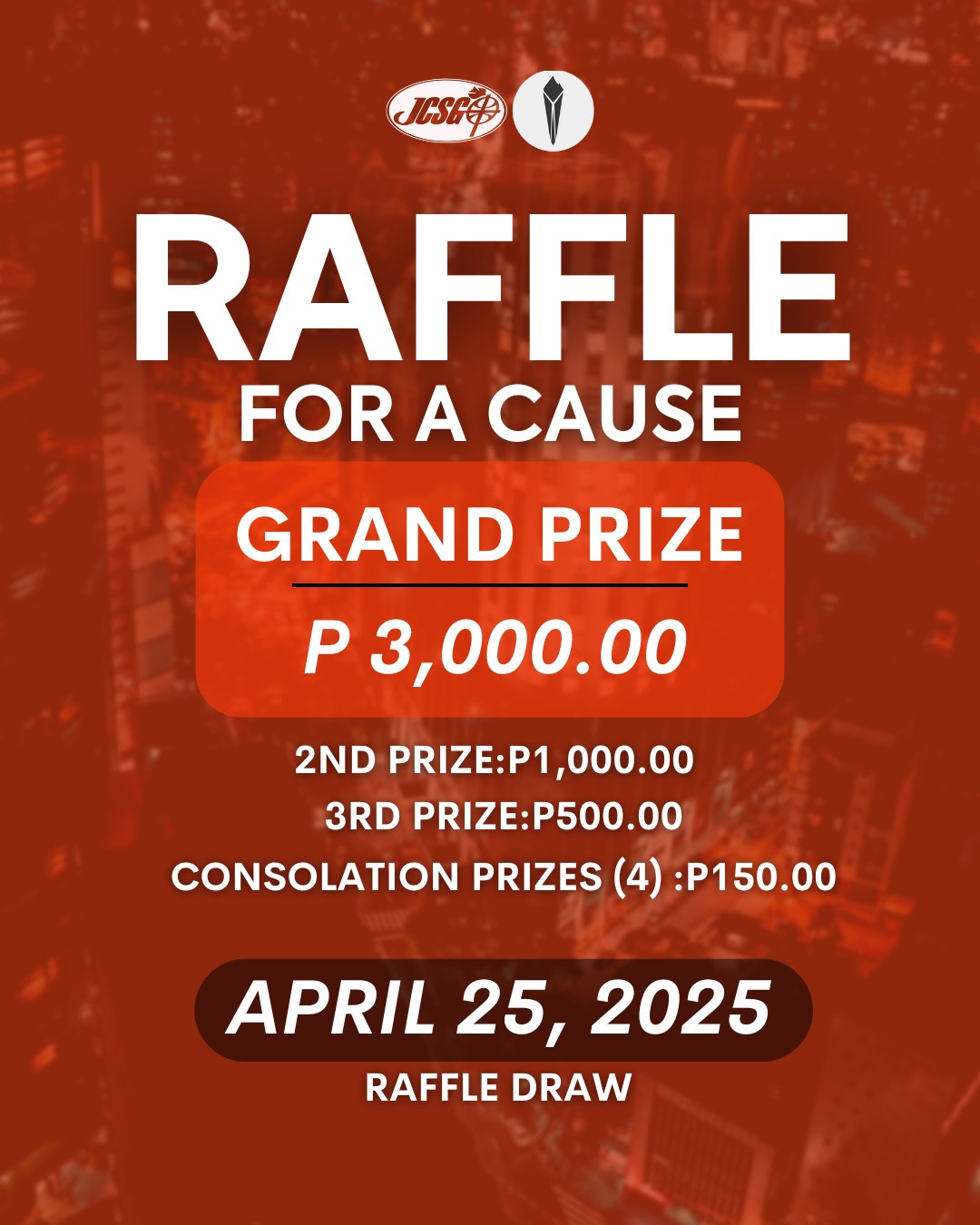 3PM - 🎉 𝐑𝐚𝐟𝐟𝐥𝐞 𝐟𝐨𝐫 𝐚 𝐂𝐚𝐮𝐬𝐞! For just 100 pesos, you can join our Raffle ...
