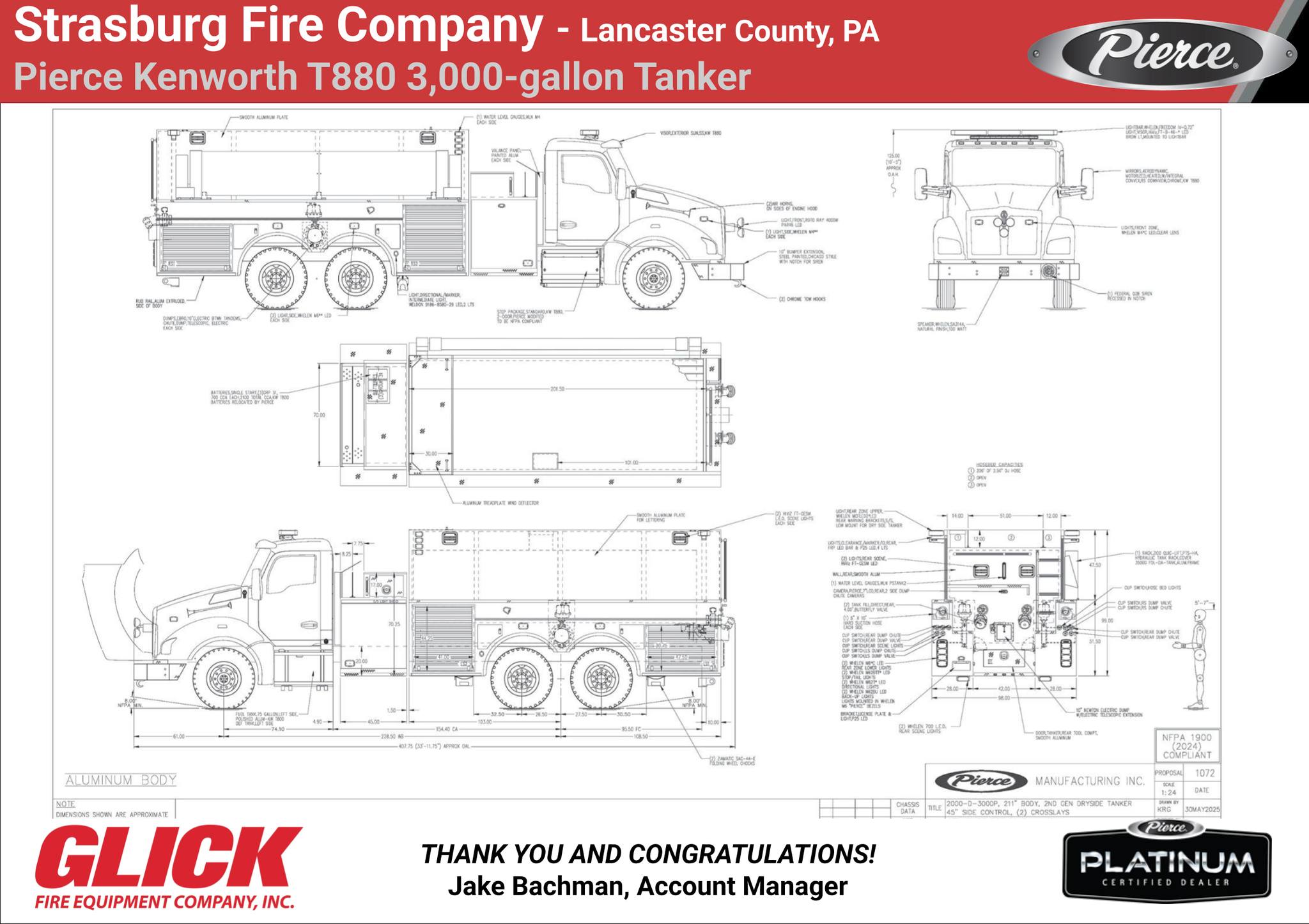 Glick - 🚒 ORDER ALERT! Thank you and congratulations to STRASBURG FIRE ...