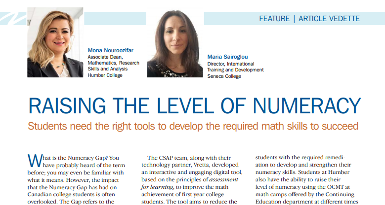 Ontario Colleges Math Association | Toronto ON