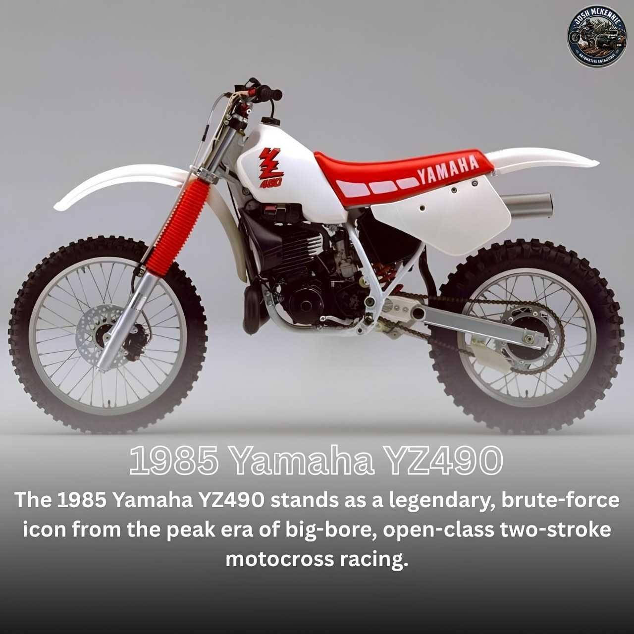 ☆☆☆ 1985 Yamaha YZ490 air-cooled motorcycle review