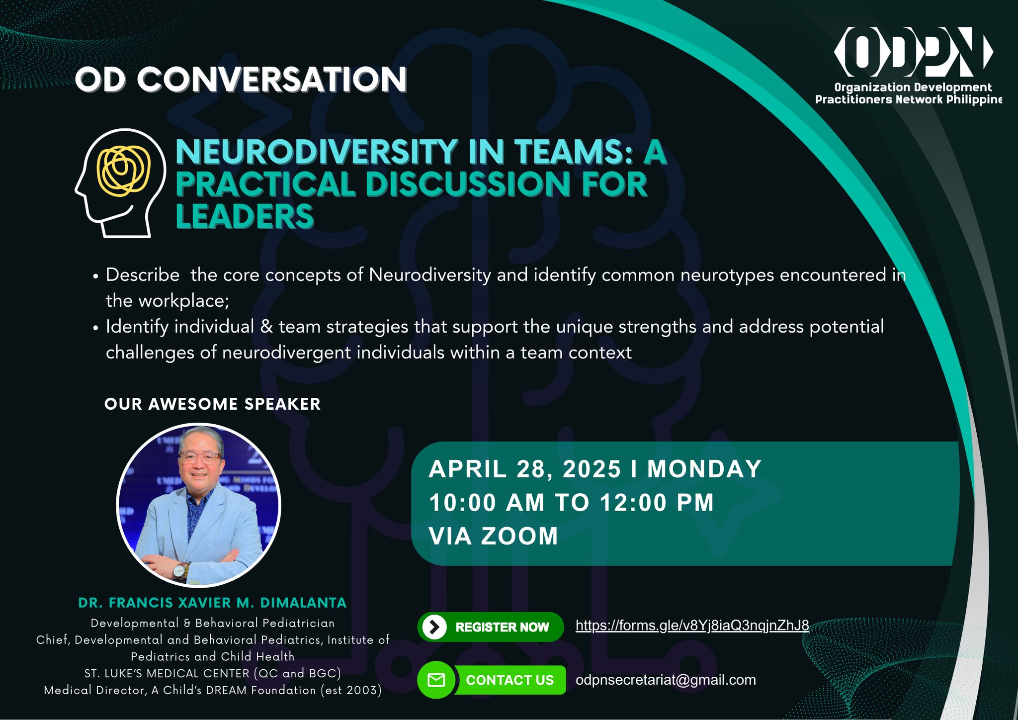 ODPN - 🧠 Neurodiversity in Teams: A Practical Discussion for Leaders ...