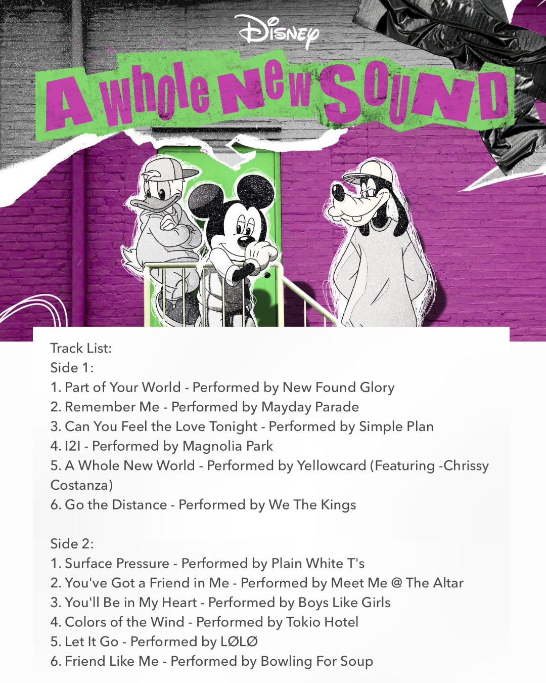 NEW! Disney has announced the release of new album A Whole New