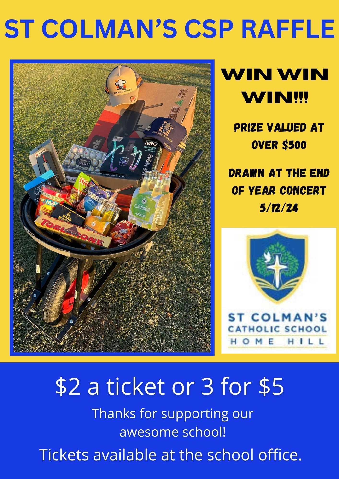 St - Raffle tickets are going home with students today. Tickets also ...