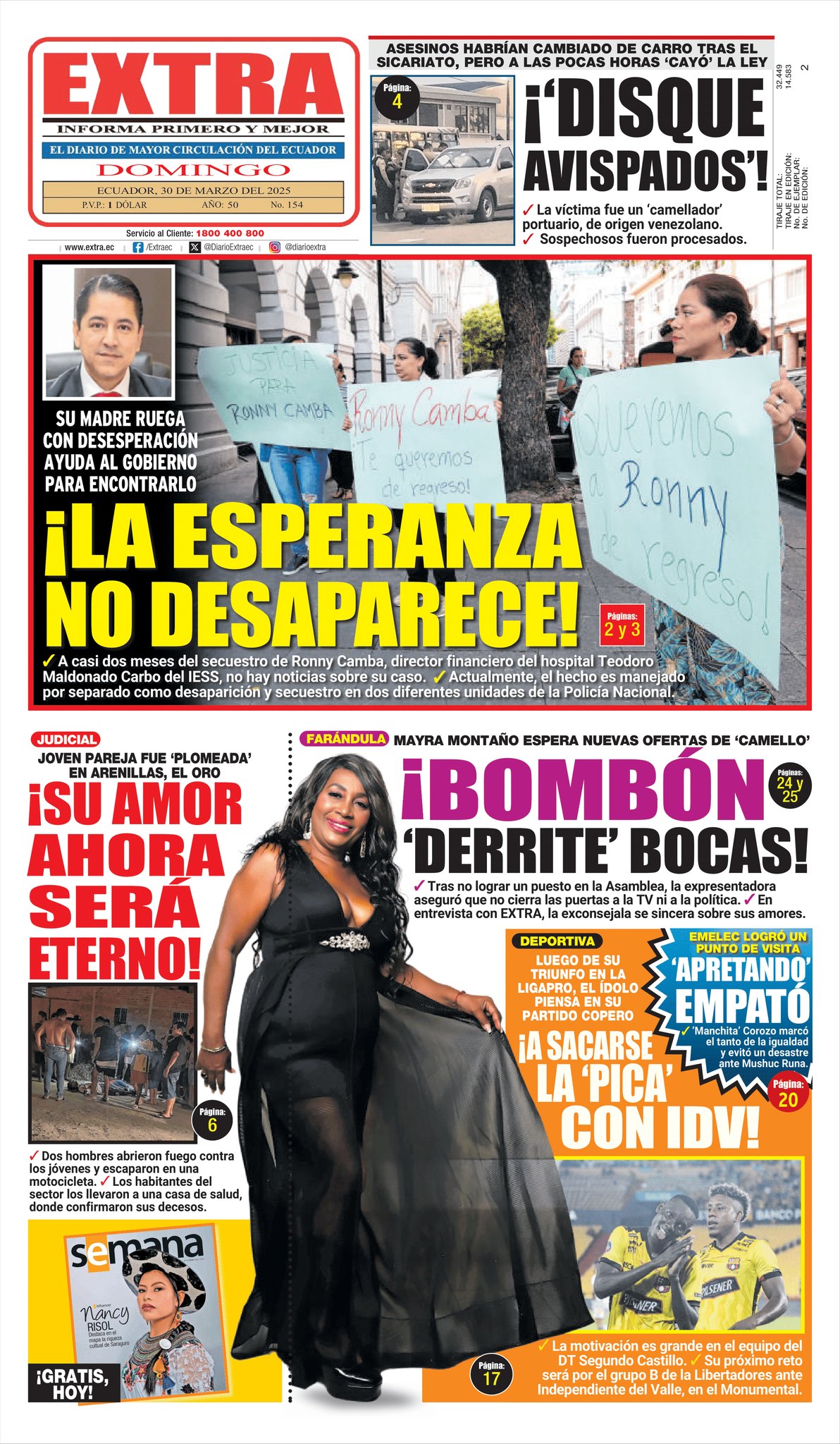 Diario - ☀️ ¡Buen día! Les compartimos la #PortadaEXTRA de este domingo ...