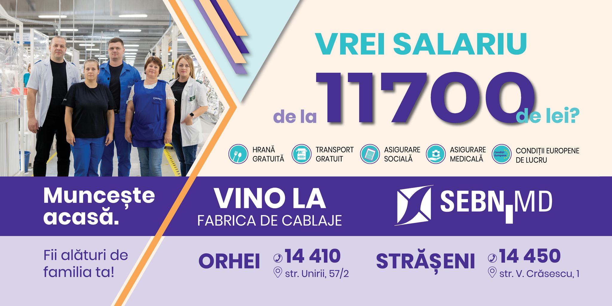 SEBN MD - 📢𝘼𝙣𝙪𝙣𝙩̦ 𝙙𝙚 𝙖𝙣𝙜𝙖𝙟𝙖𝙧𝙚!📢 SEBN MD - companie lider... | Facebook