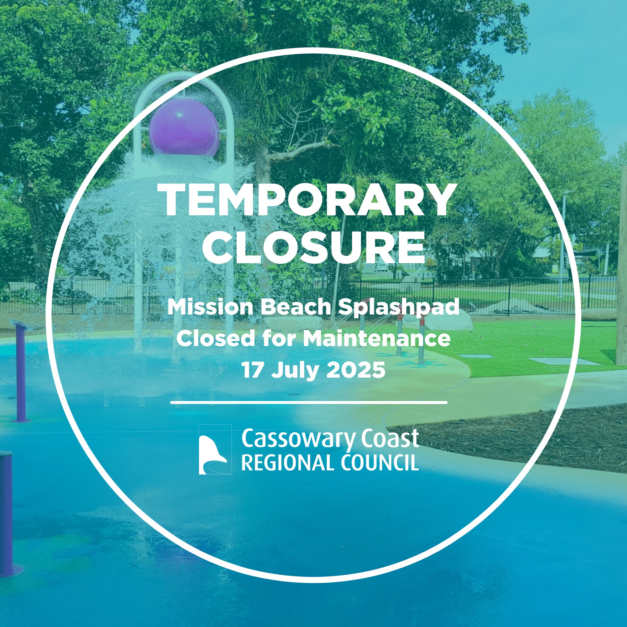 Cassowary - 📢 Mission Beach Splashpad Closed for Maintenance The ...