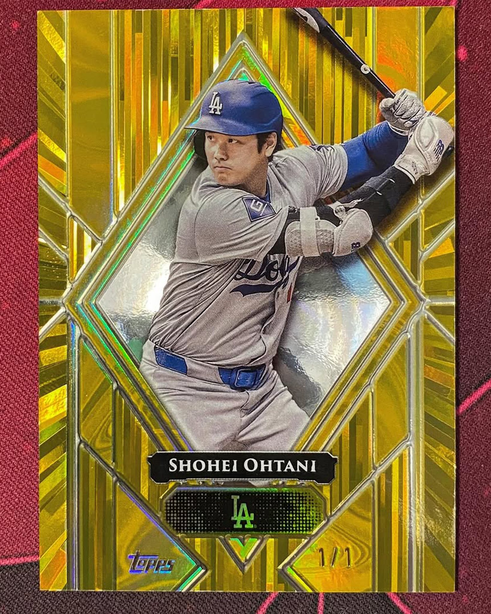 ???? ??????: The Shohei Ohtani 1/1 Liquid Gold card has 