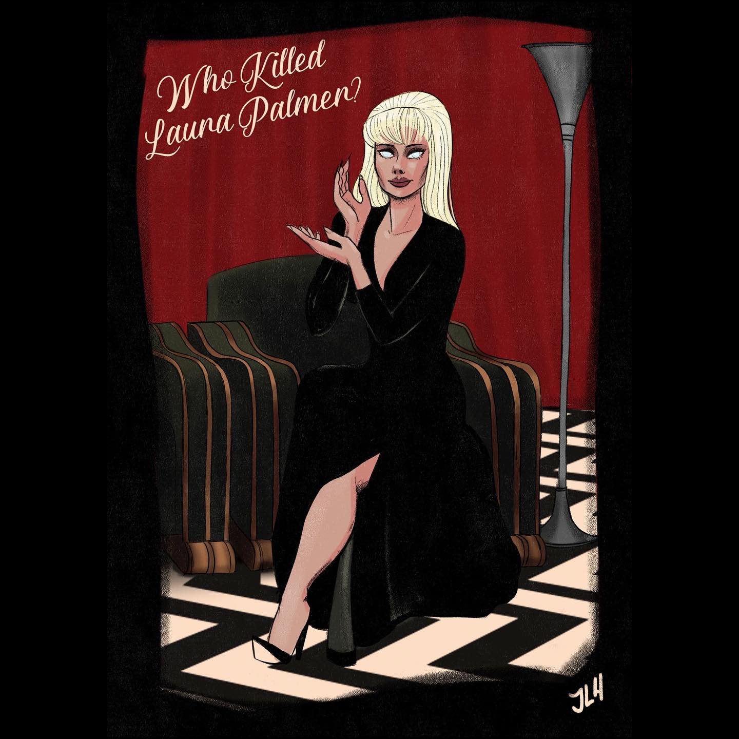laura palmer black lodge dress Twin Peaks inspired Halloween costume as YOURS Plus Size Black NOT_OUTLETSALE Color:Storm Blue