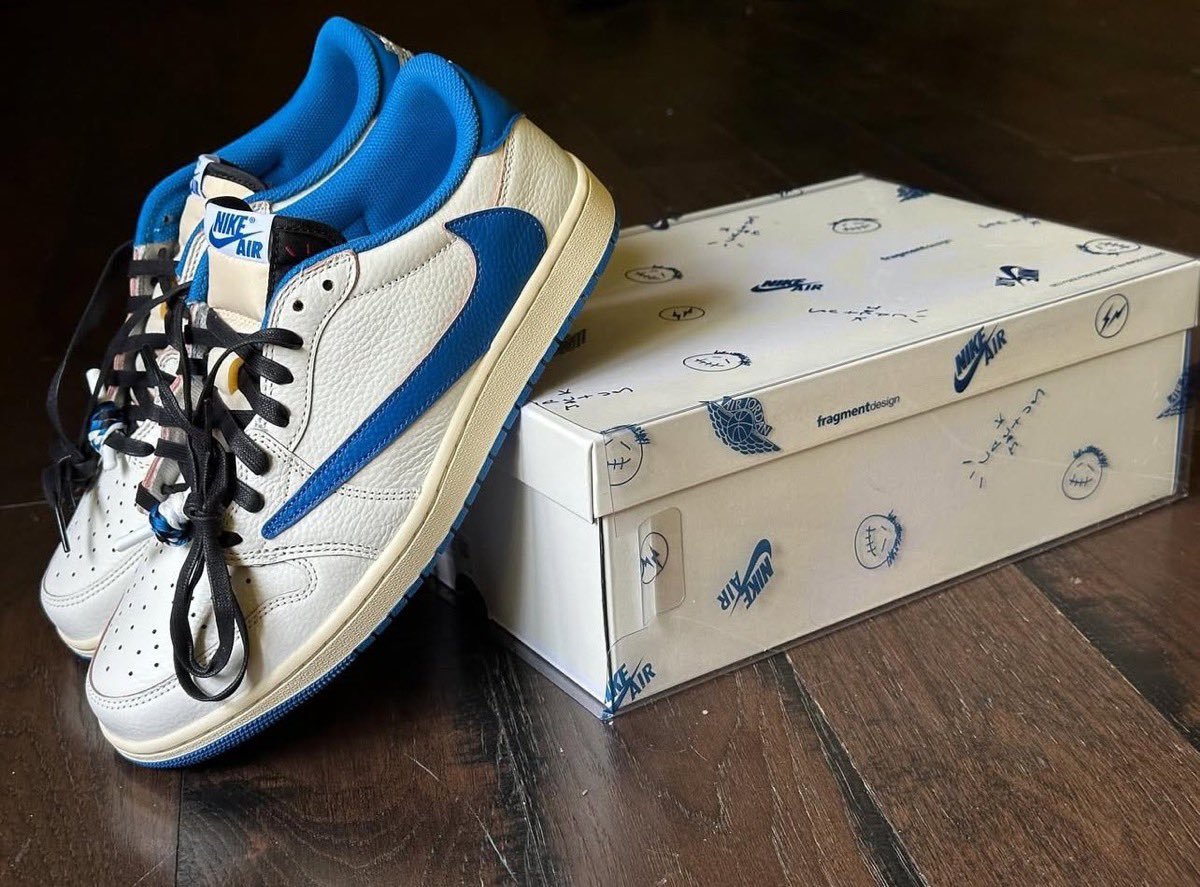 Travis Scott x Nike x FRAGMENT Air Jordan 1 Low OG SP “Sail 