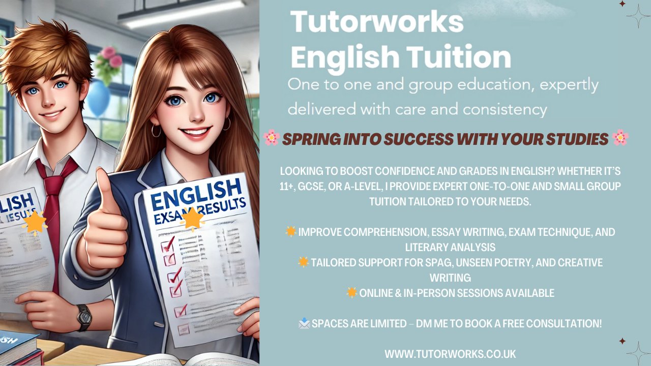 Tutorworks English Tuition - 🌸 Spring Into Success! 🌸 📚 Expert English ...