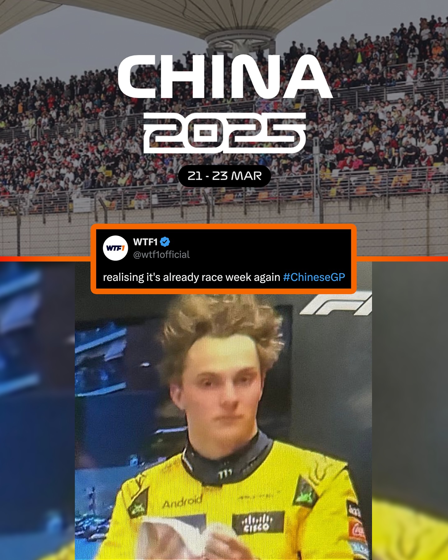 WTF1 - We need more time to recover after yesterday’s race... | Facebook