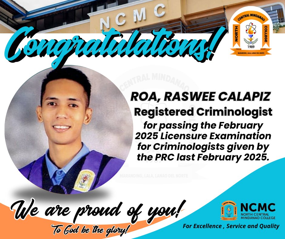 North - Congratulations to the following NCMCians for successfully ...
