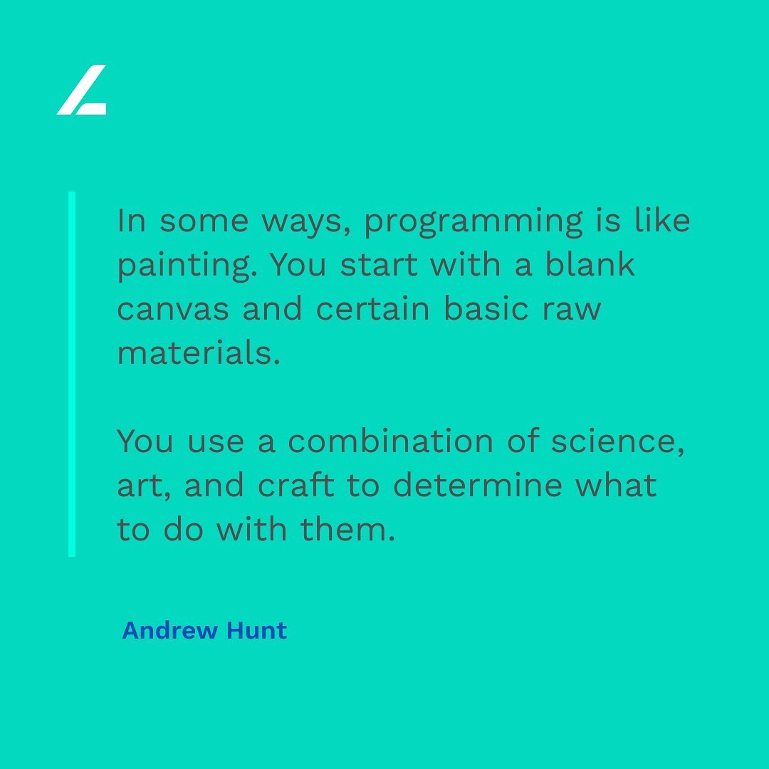 Dikutip dari Andrew Hunt, pada... - Algobash - #1 Tes Koding | Facebook