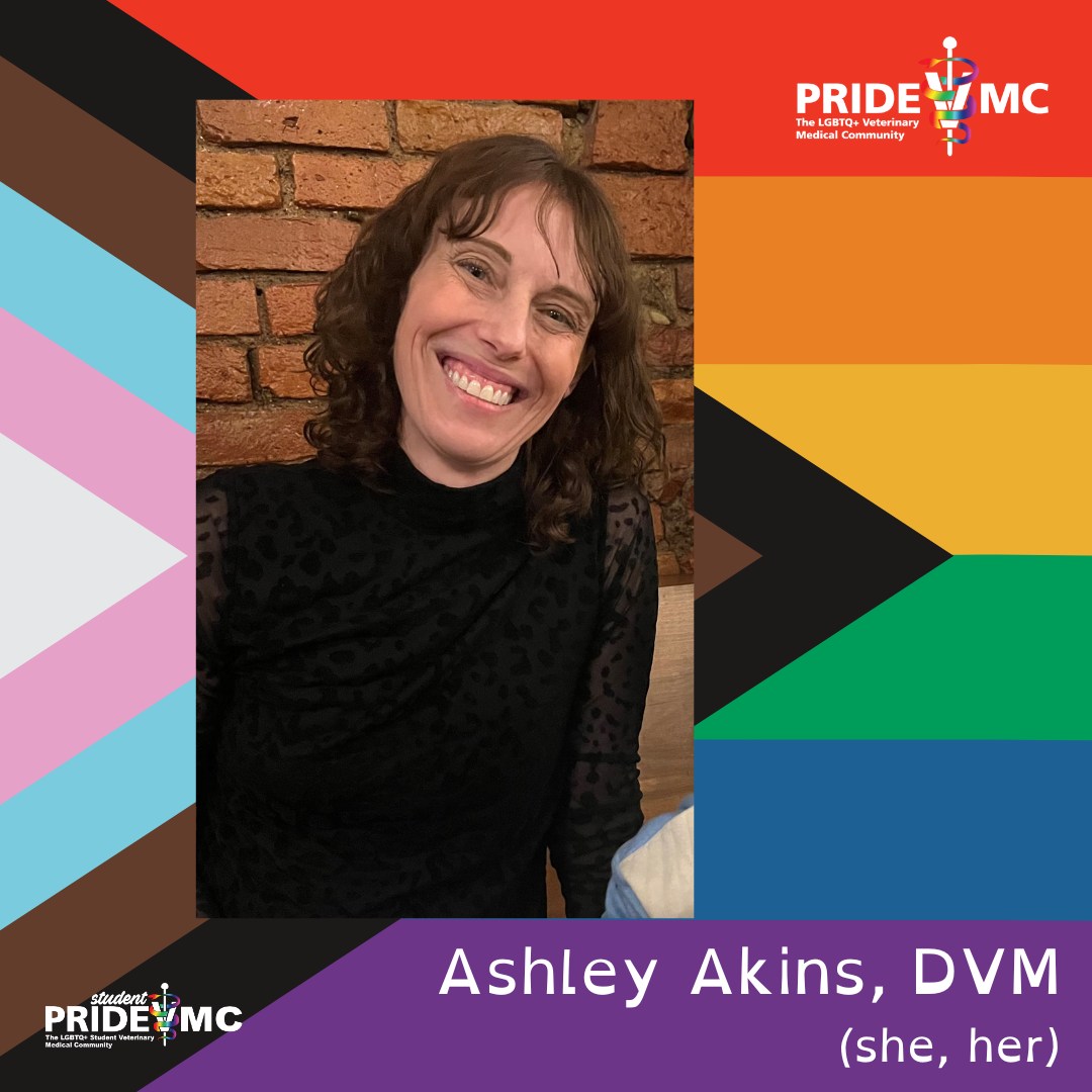 Pride - PrideVMC Spotlight: Meet Ashley Akins, DVM (she/her)! 🐾Your ...