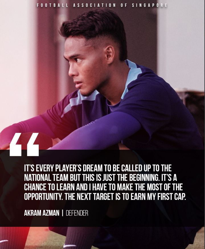 Football - Akram Azman is eager to seize every moment of his first ...
