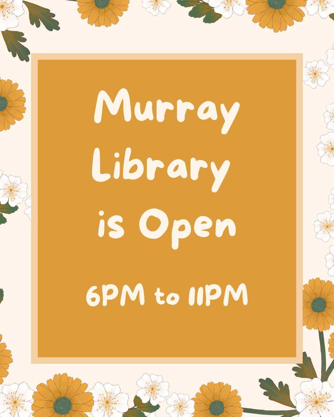 Murray library is open... - Messiah University Murray Library | Facebook
