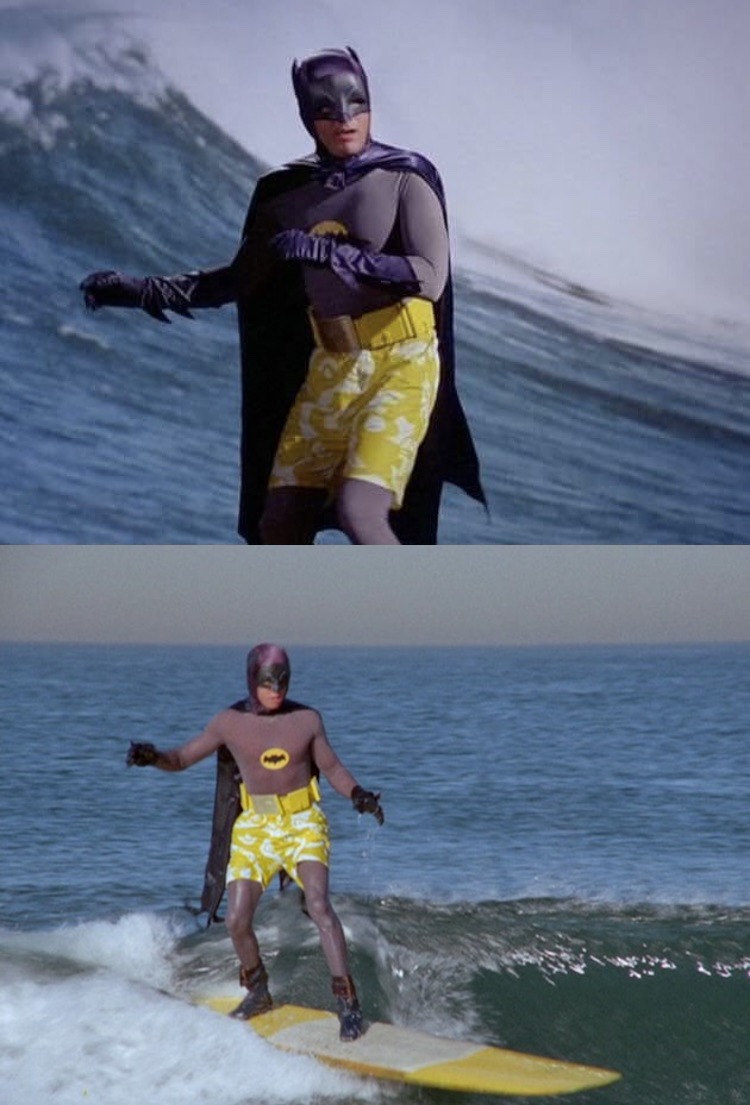 You might be cool, but you'll never be ”Adam West as Batman