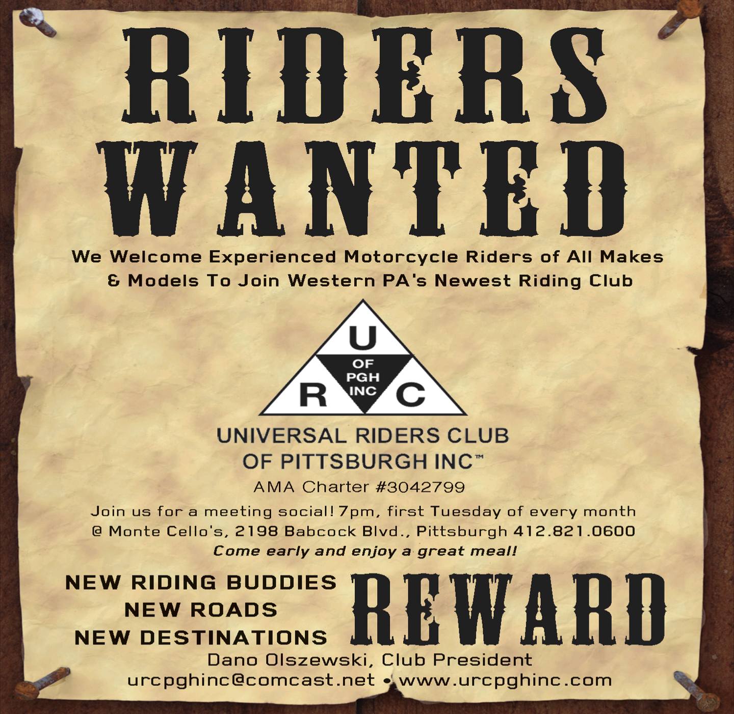 Universal Riders Club - Pittsburgh