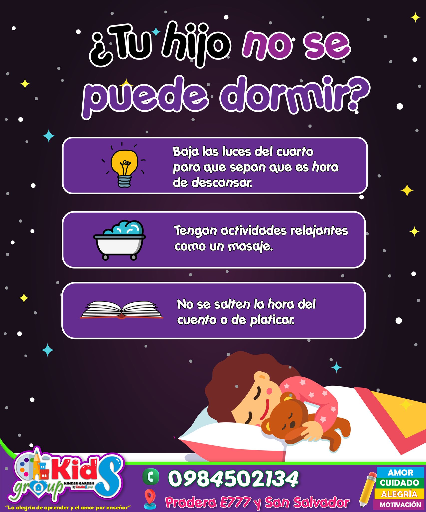Kids - Pequeños hábitos generan grandes noches de descanso🌟 ...