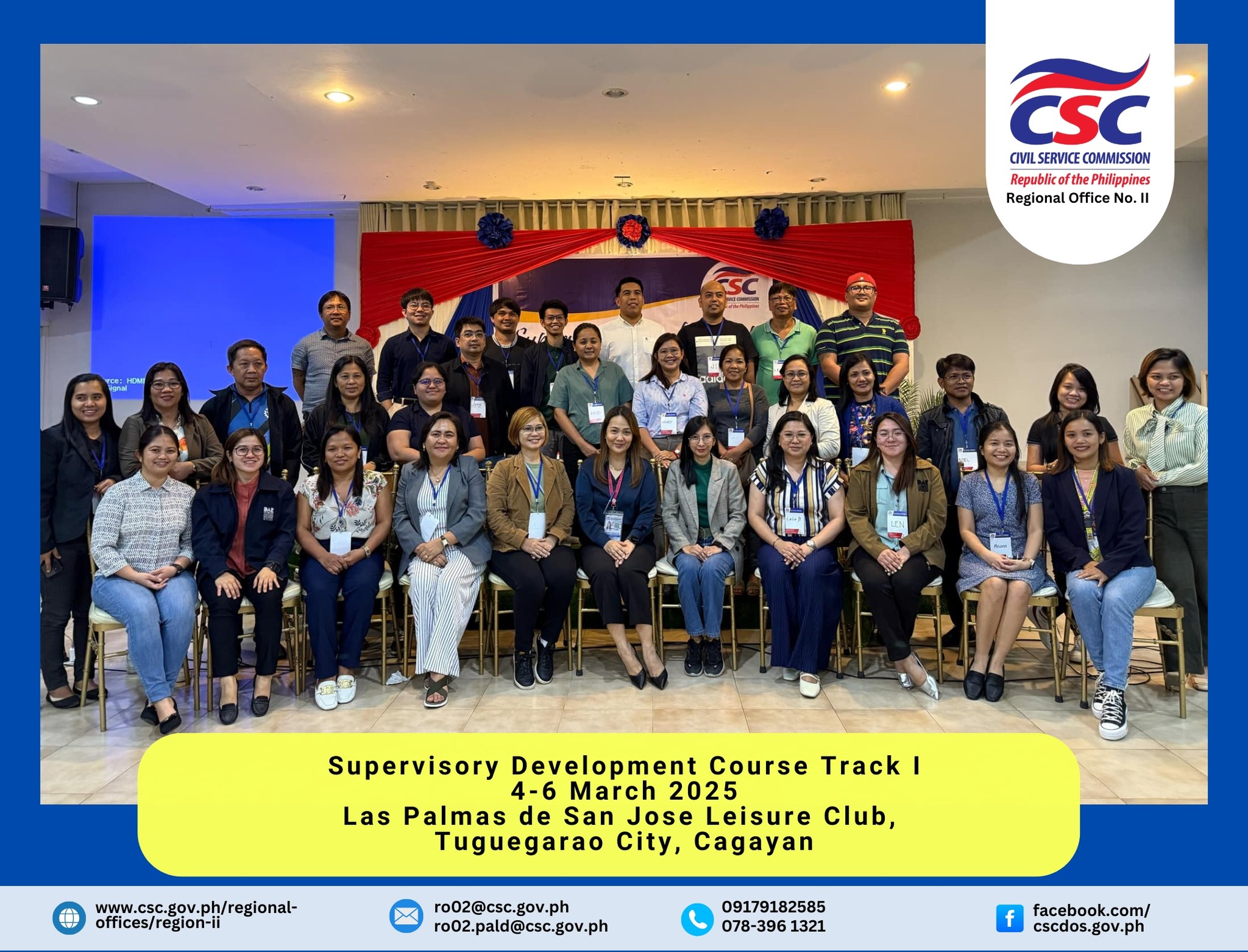 CSC Region 2 - 𝐒𝐮𝐩𝐞𝐫𝐯𝐢𝐬𝐨𝐫𝐲 𝐃𝐞𝐯𝐞𝐥𝐨𝐩𝐦𝐞𝐧𝐭 𝐂𝐨𝐮𝐫𝐬𝐞 𝐓𝐫𝐚𝐜𝐤 𝐈... | Facebook