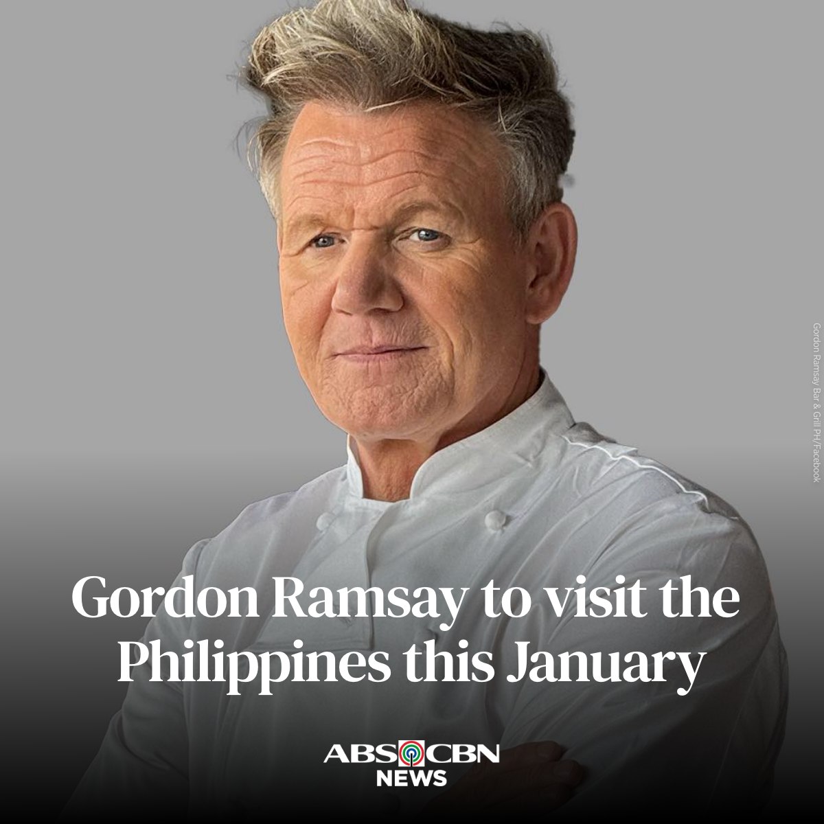 ABS-CBN - Award-winning chef Gordon Ramsay is coming to personally ...