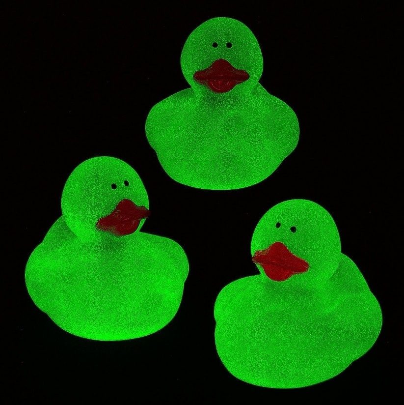 Glow-in-the-dark rubber duck collection