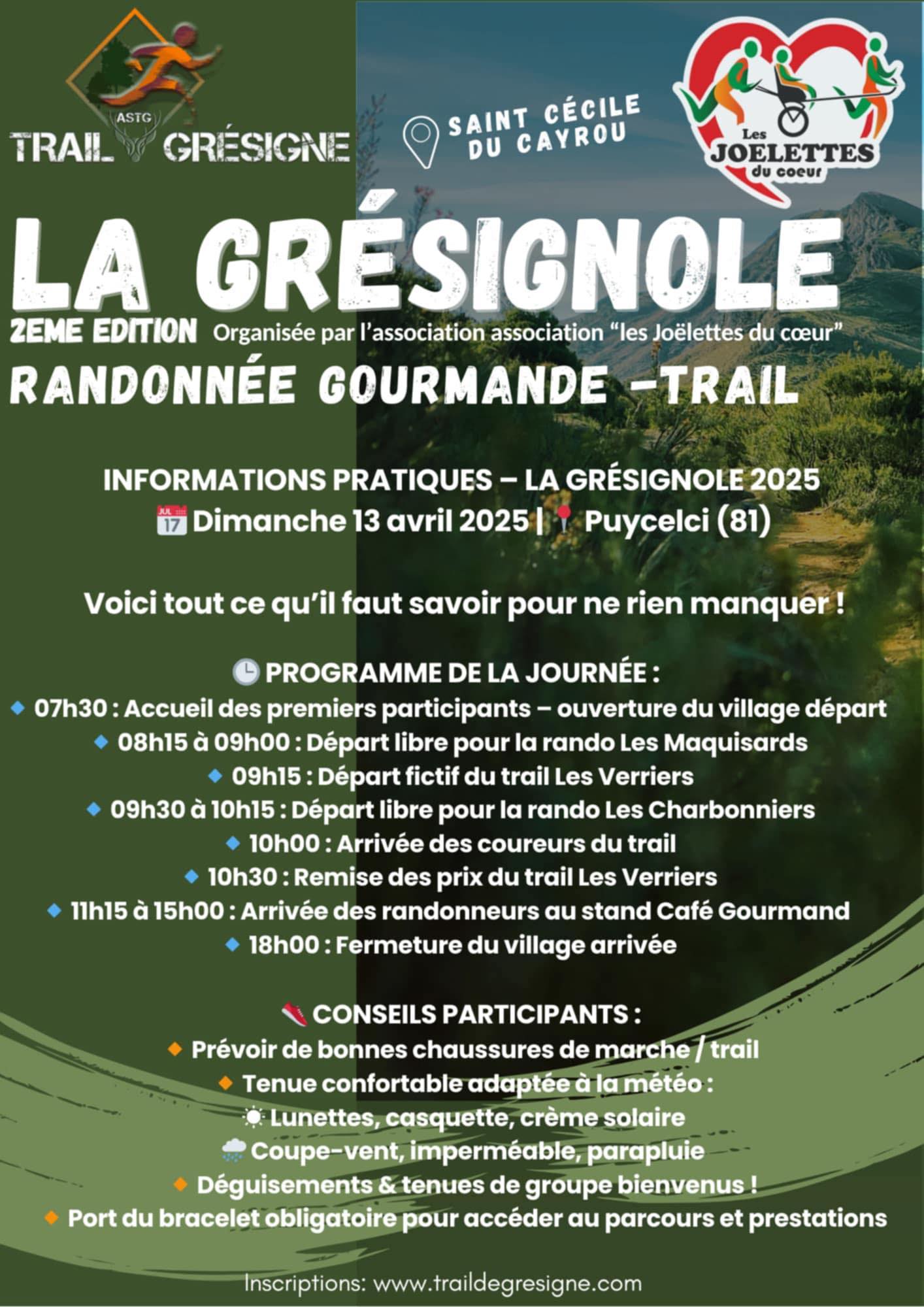 🥾 INFORMATIONS PRATIQUES – LA... - Trail De Grésigne | Facebook