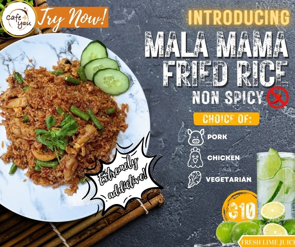 Cafe4you - 🍚🌟 Introducing Our New Mala Mama Fried Rice! 🌟🍚...