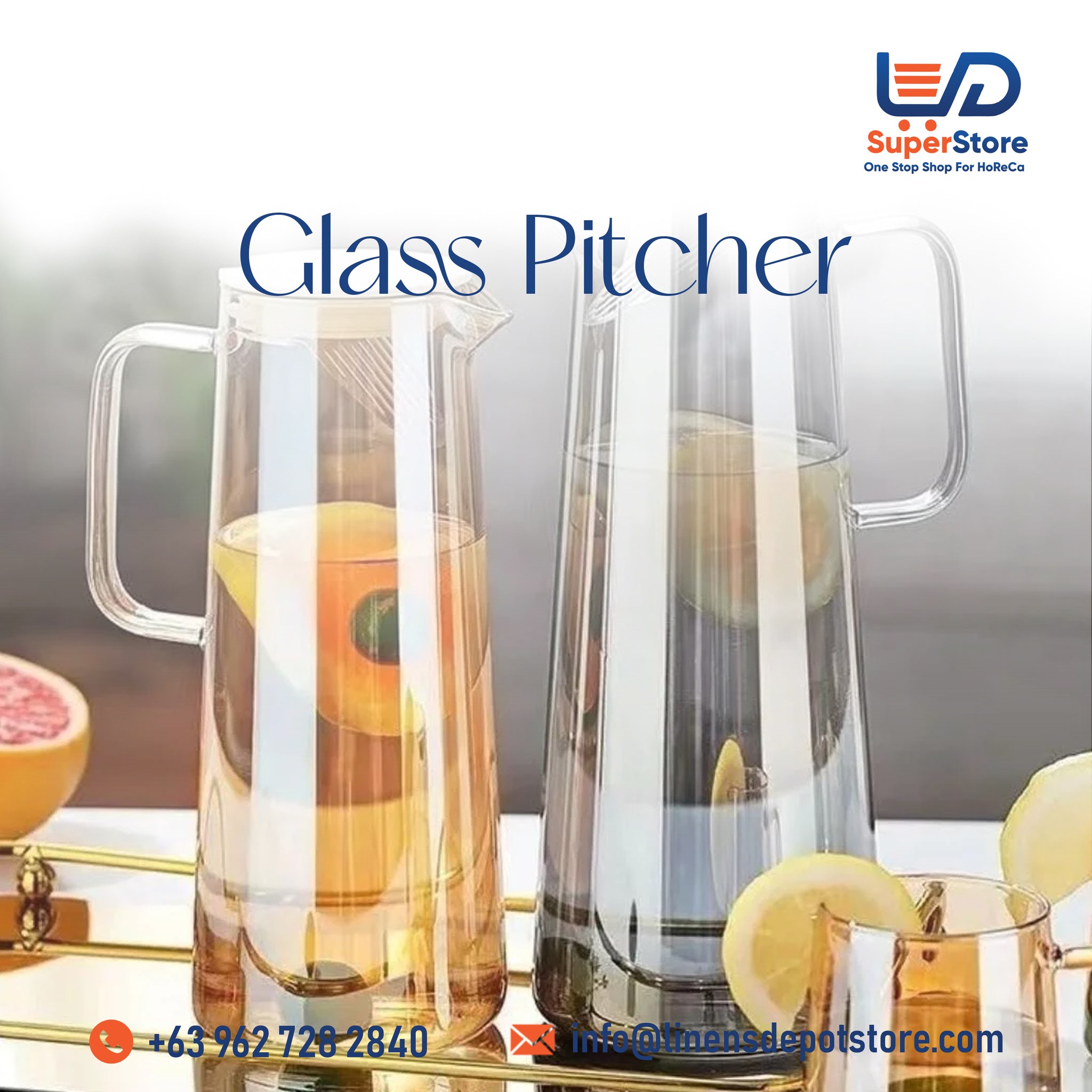 Linens Depot - Our high-quality glass pitchers are perfect... | Facebook