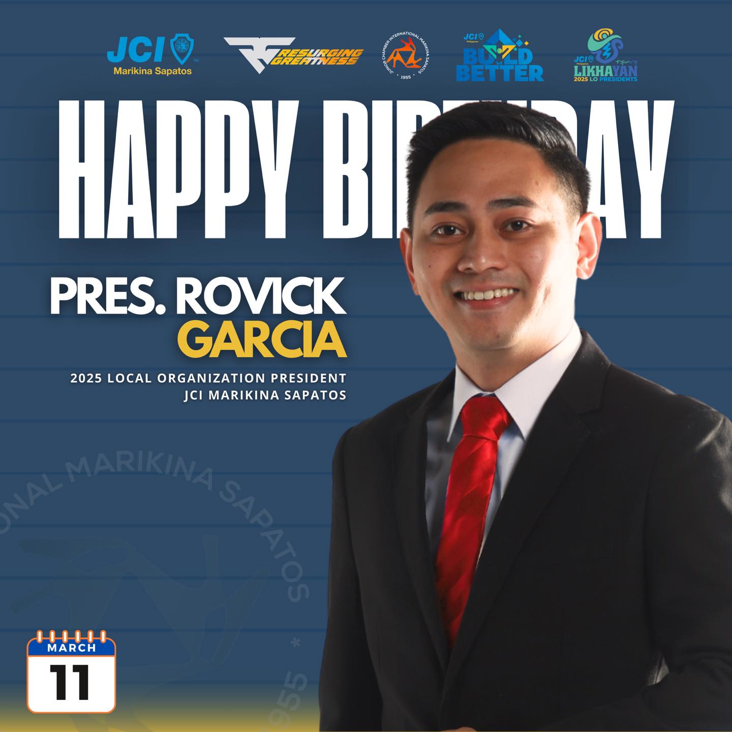HAPPY BIRTHDAY 🎉 PRES. ROVICK P.... - JCI Marikina Sapatos | Facebook
