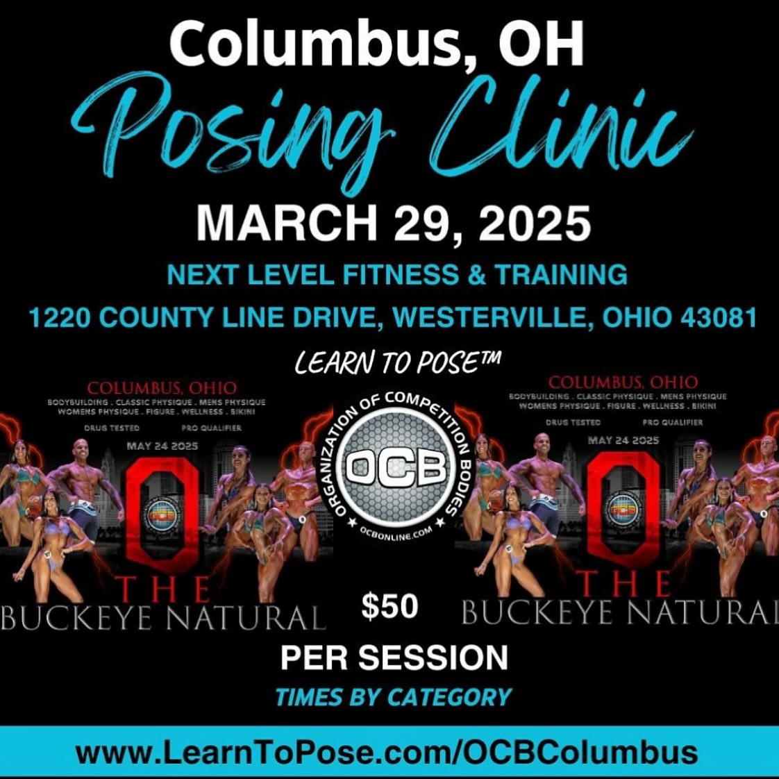 OCB - POSING CLINIC 📍COLUMBUS, OH If you’re looking to do an OCB show ...