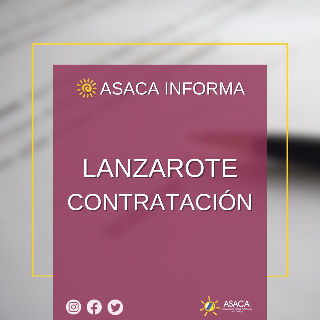☀𝗔𝗦𝗔𝗖𝗔 𝗜𝗻𝗳𝗼𝗿𝗺𝗮: 𝗟𝗔𝗡𝗭𝗔𝗥𝗢𝗧𝗘... - ASACA Sindicato Sanidad | Facebook